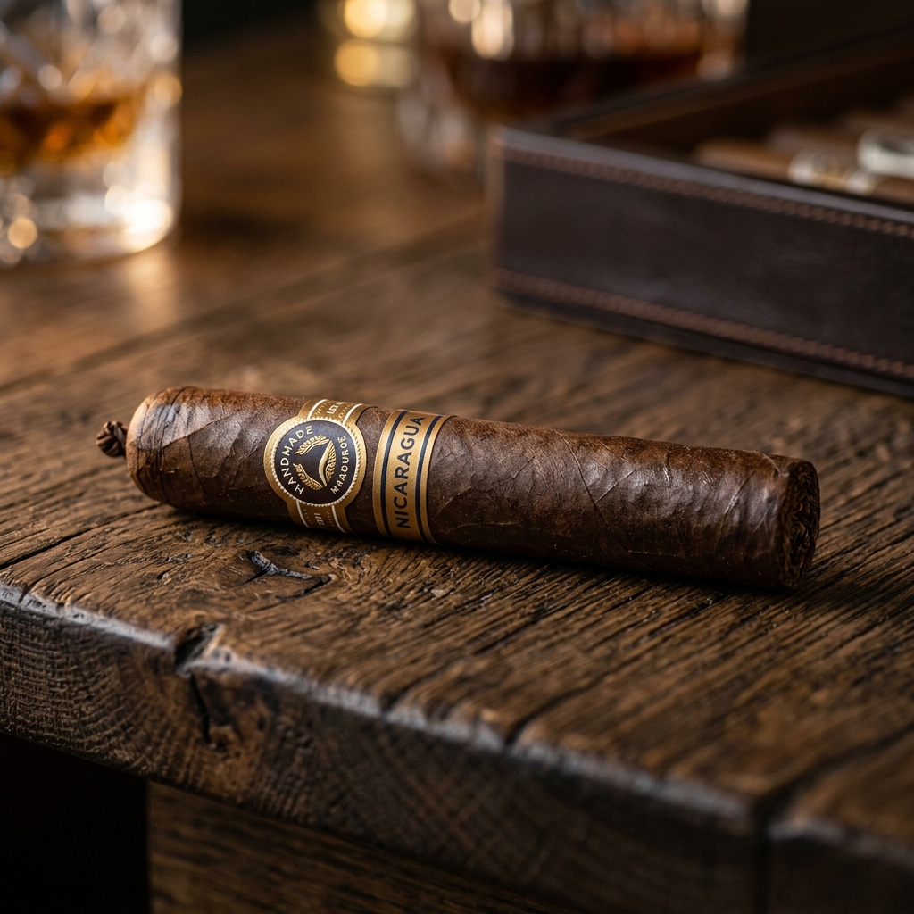 Puro Maduro sobre madera